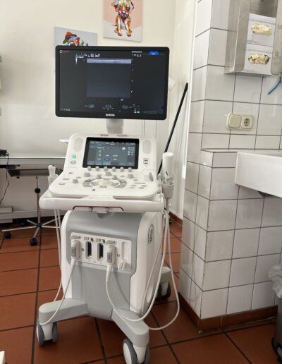 Ein modernes Ultraschallgerät für die Behandlung von Kleintieren.