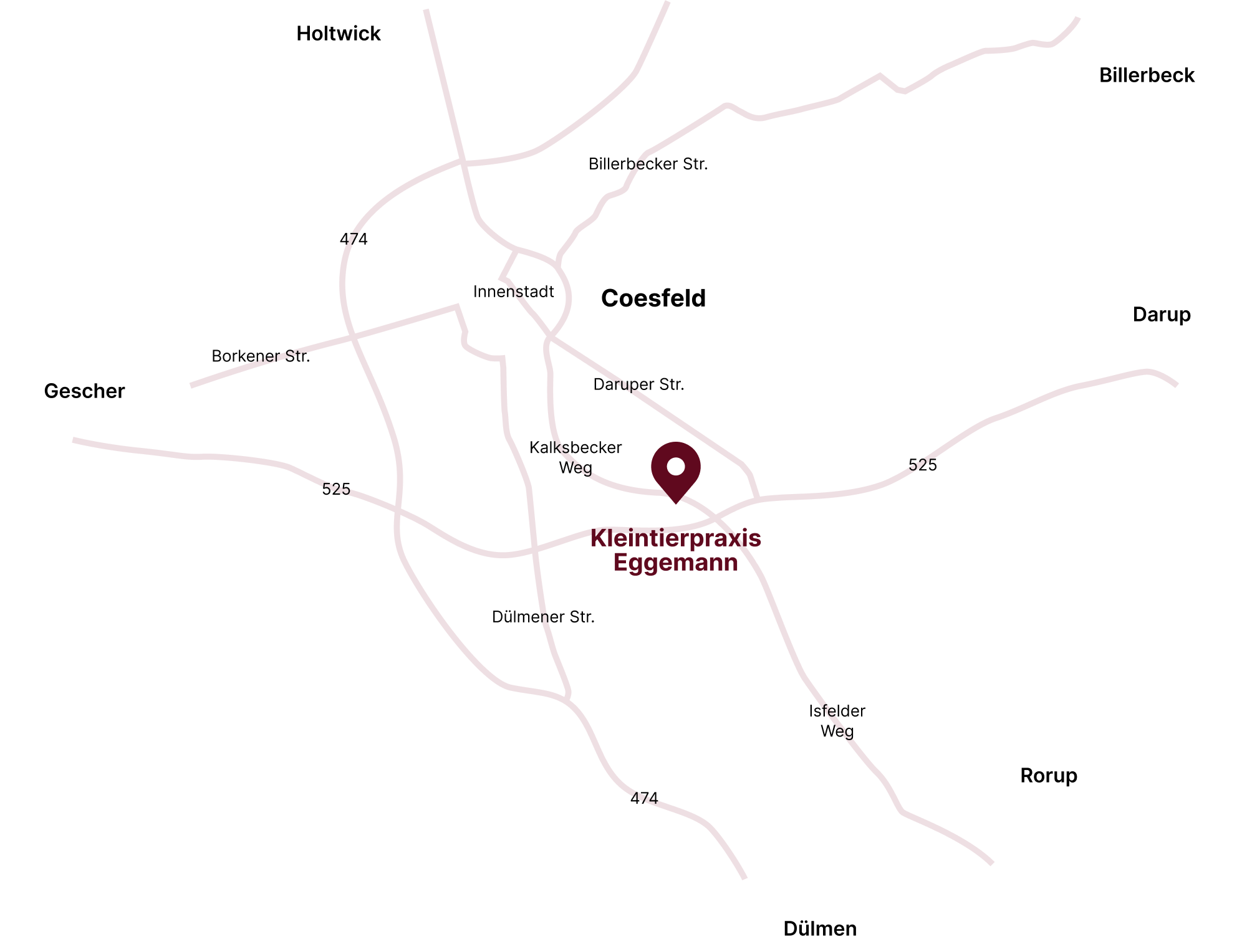 Kleintierpraxis-Eggemann-Anfahrt